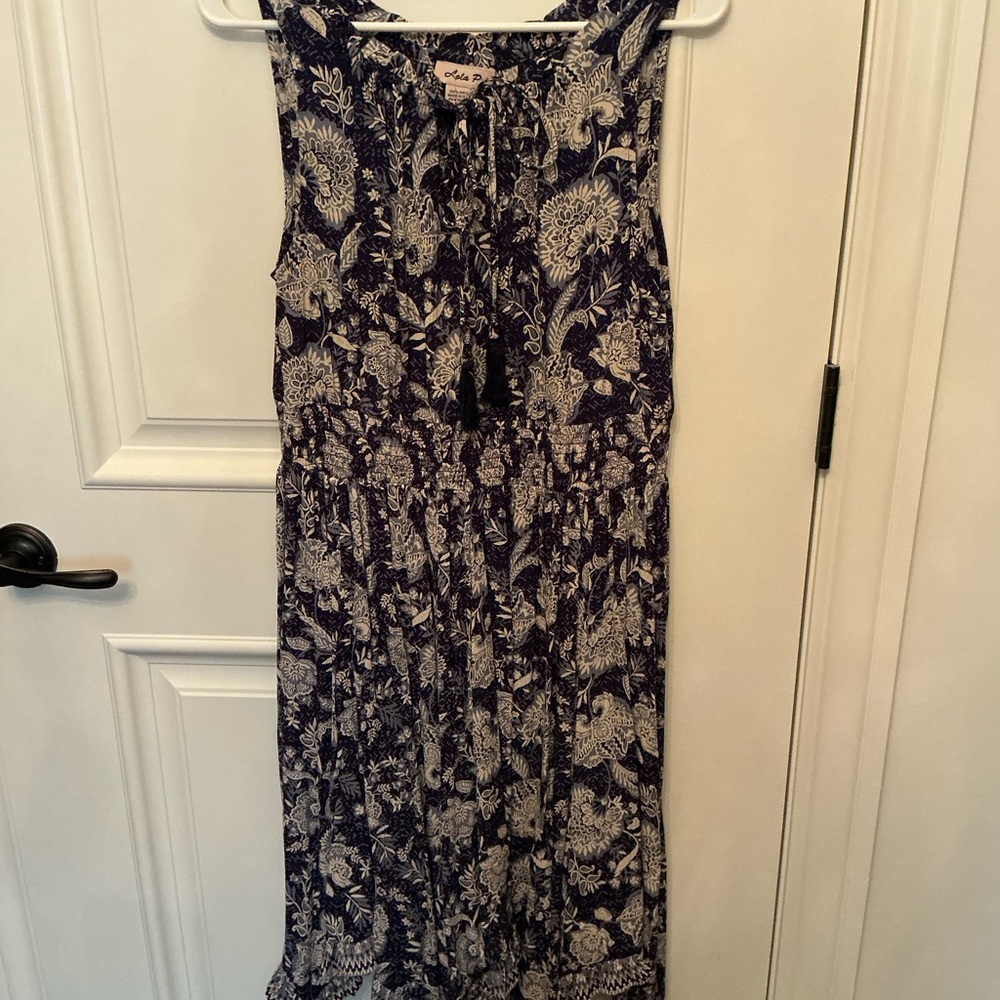 Lola Blue and White Floral Dress